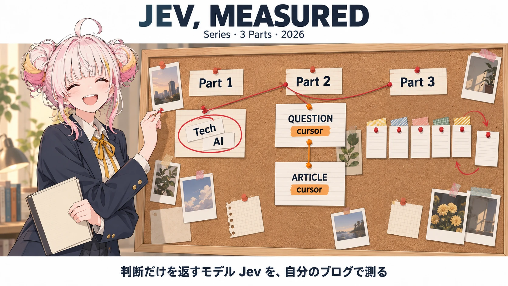判断だけを返すモデル Jev を、自分のブログで測る のシリーズ ヒーロー画像